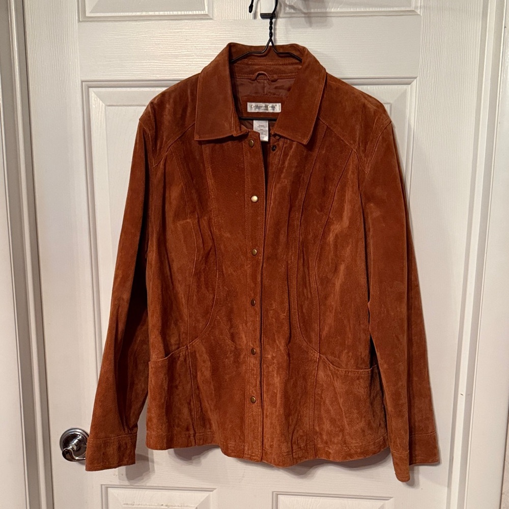 Coldwater Creek Brown Leather Jacket